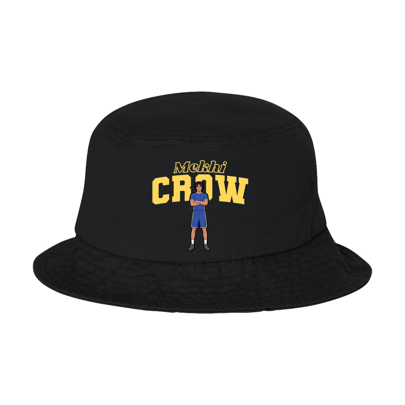 Bucket Cap — Name Arch in Black