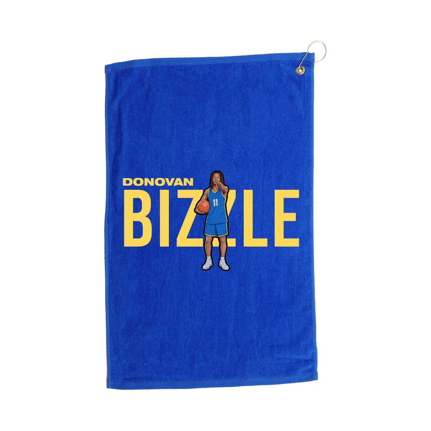 Golf Towel — Player Name in Royal