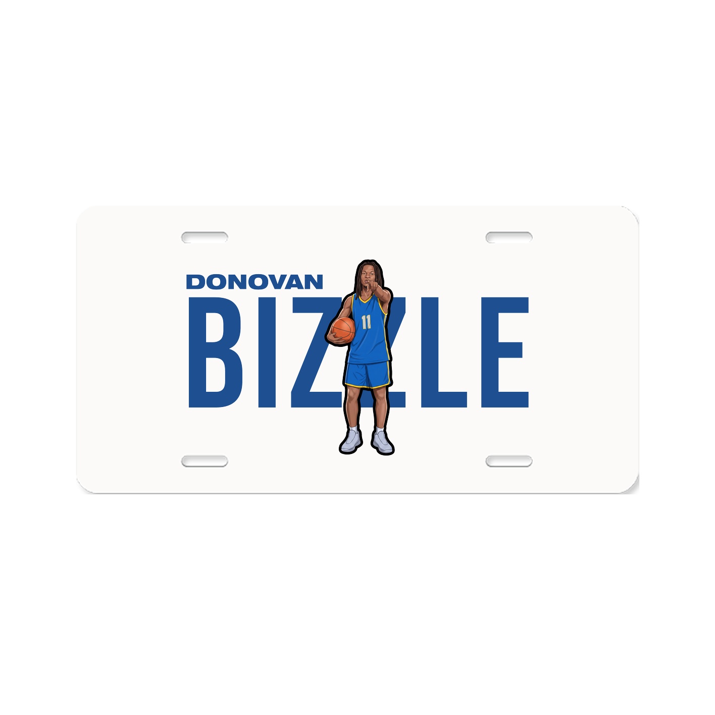 License Plate — Player Name in Classic