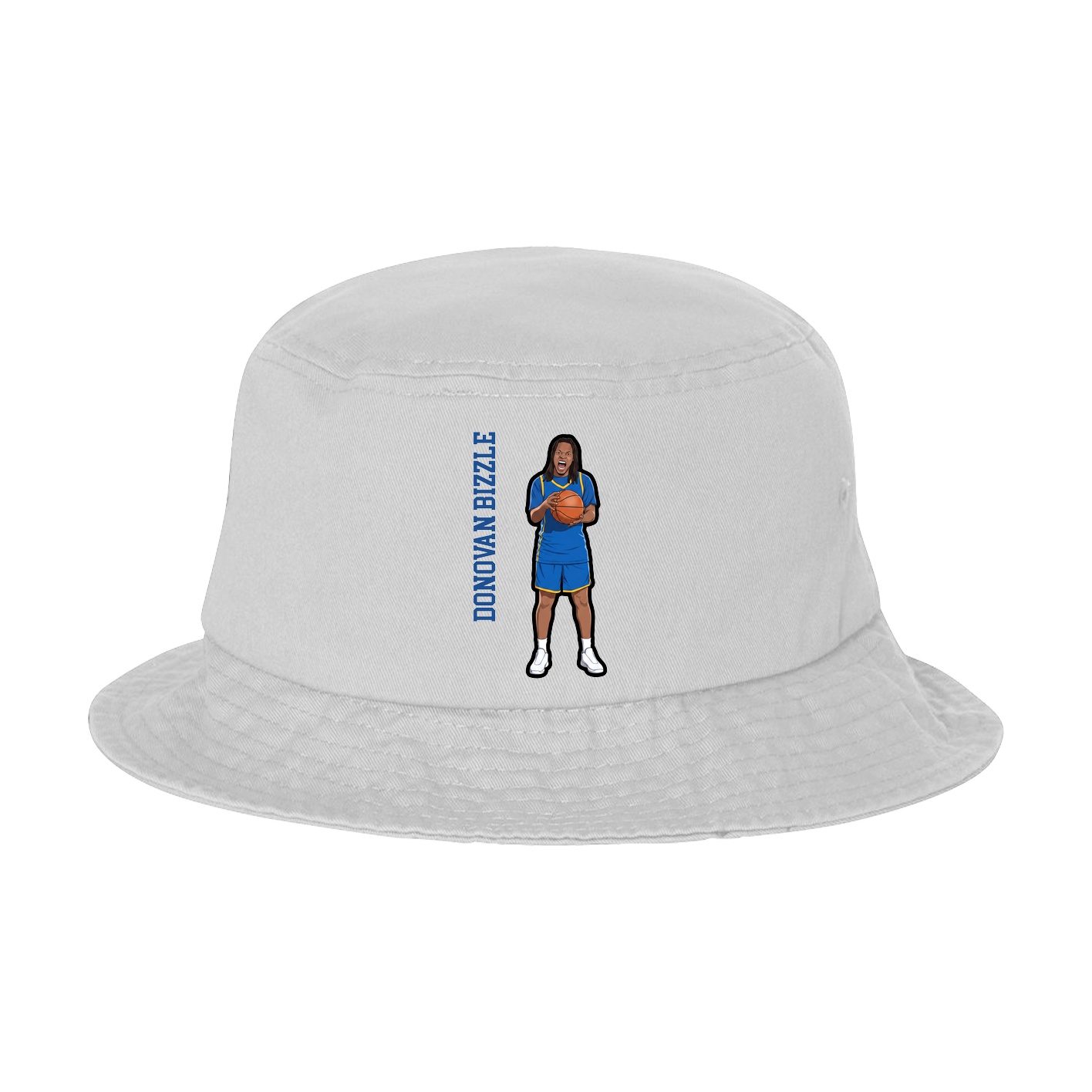Bucket Cap — Name Vertical in White