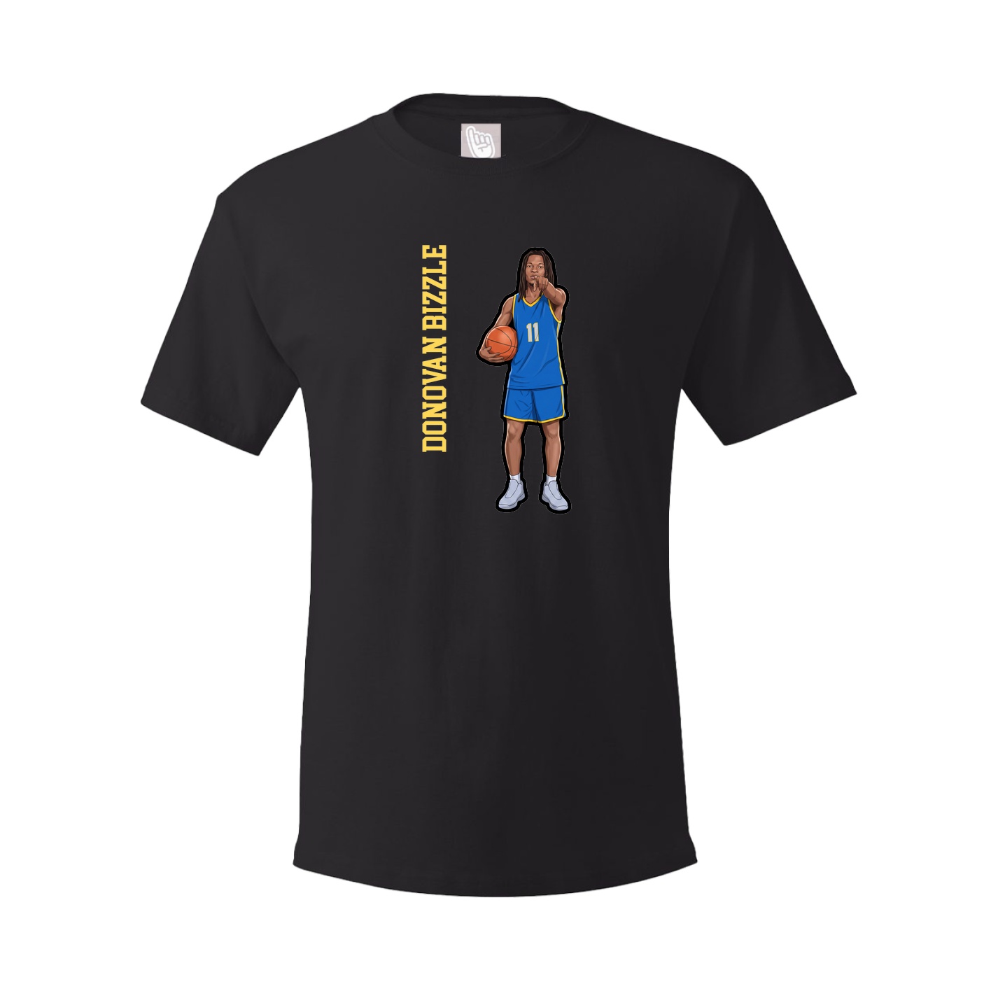 Tee — Name Vertical in Black