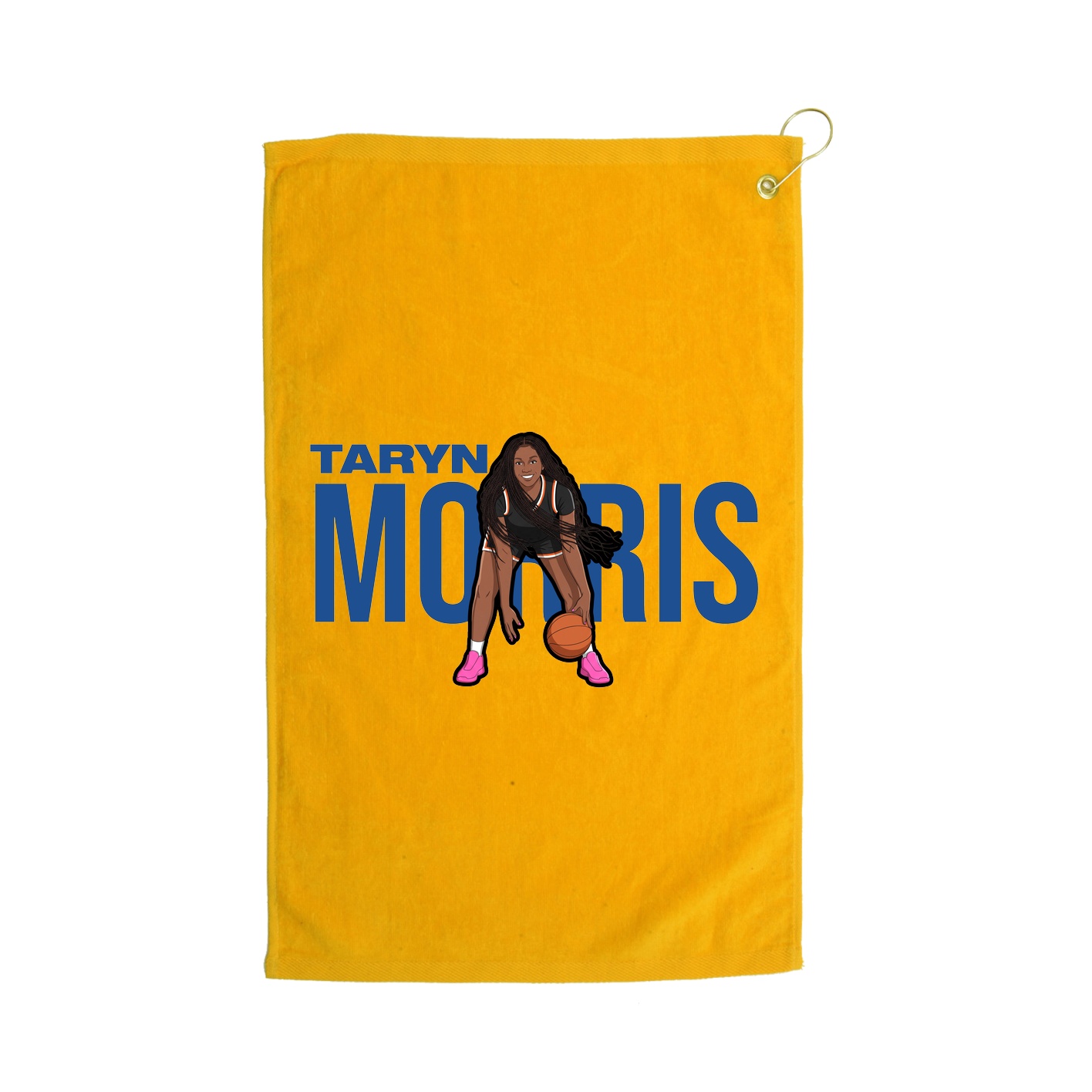 Golf Towel — Player Name in Gold