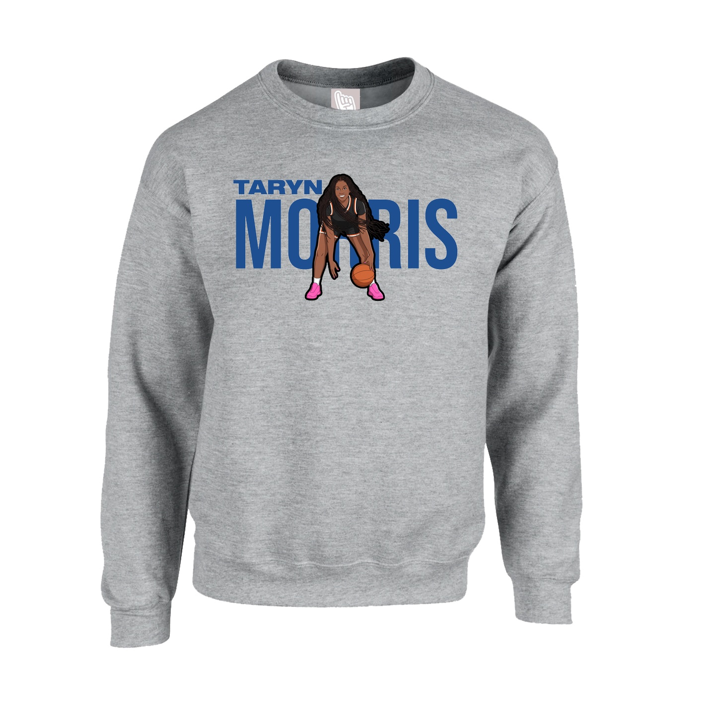 Fleece Crew — Player Name in Grey