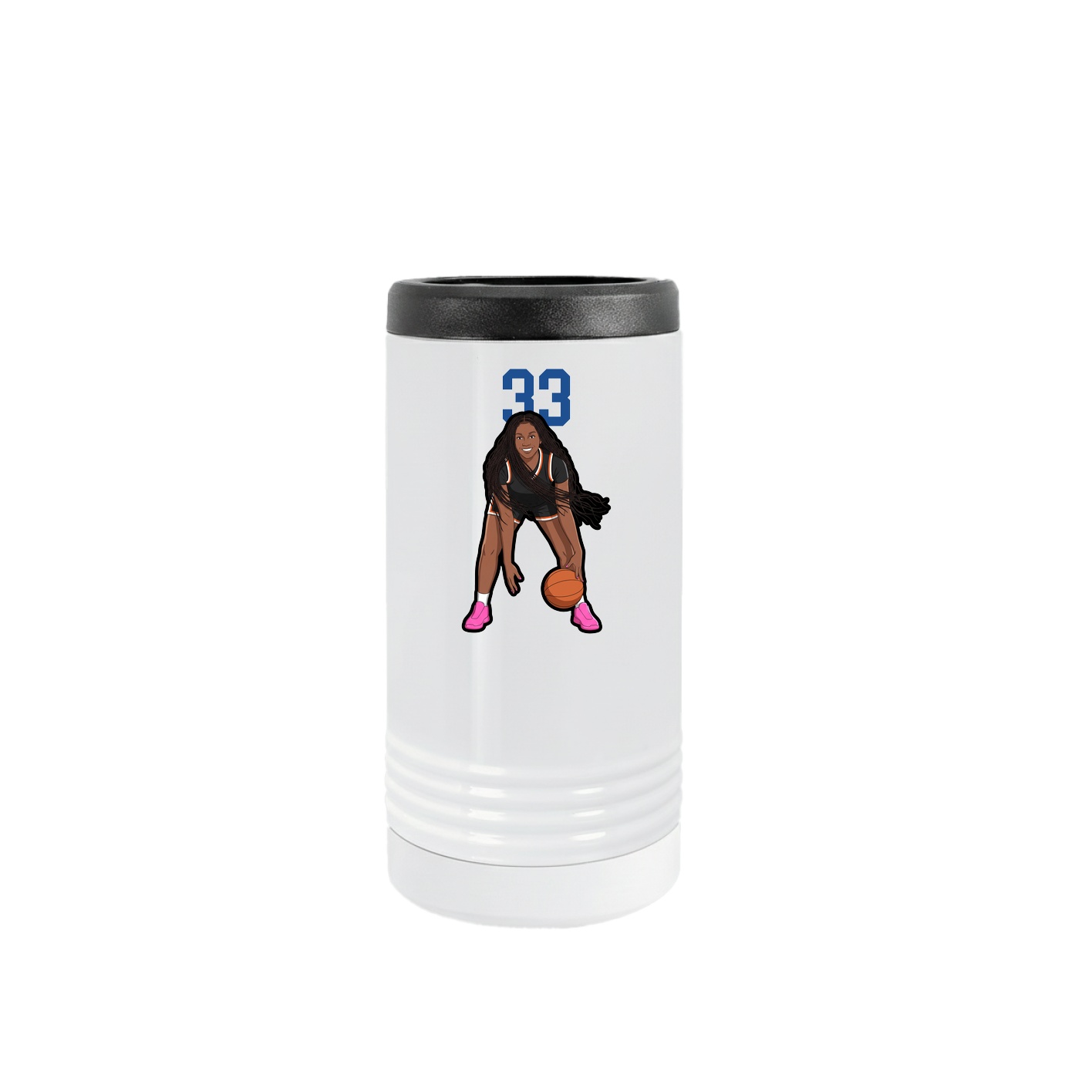 Slim Beverage Holder — Number Top in White
