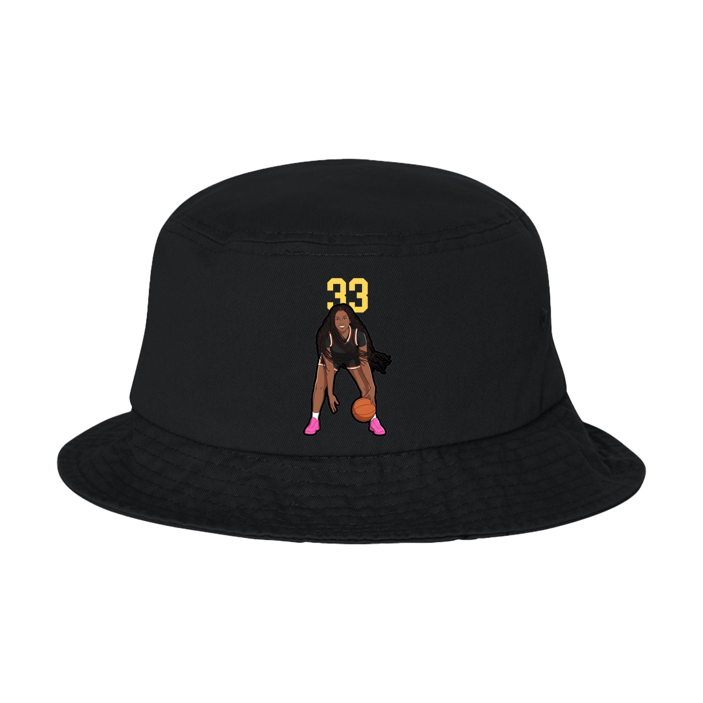 Bucket Cap — Number Top in Black