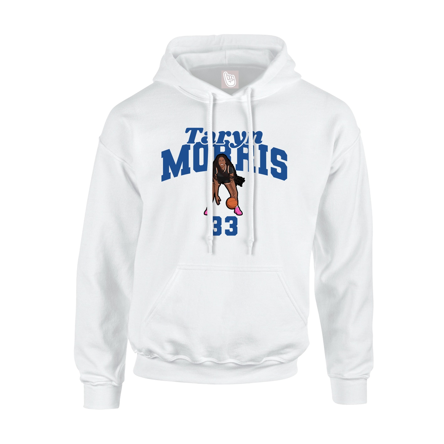 Youth Hoodie — Signature Arch in White
