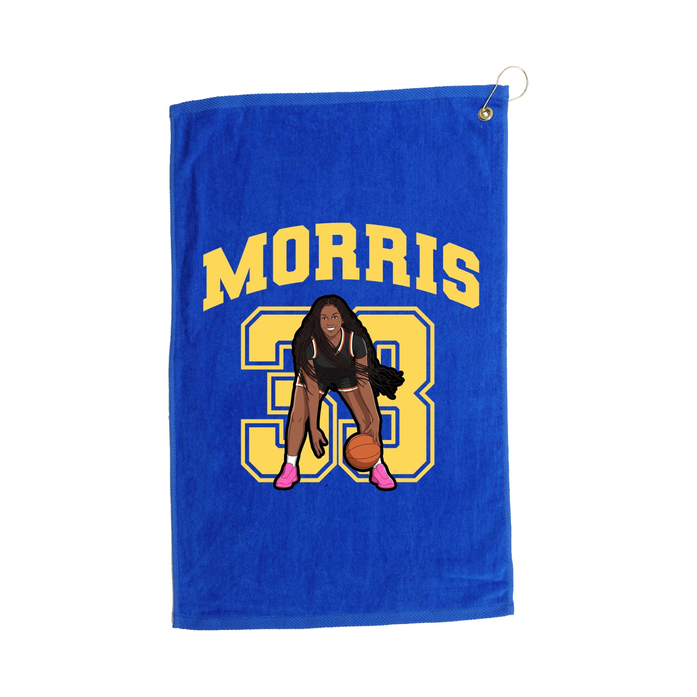 Golf Towel — Number in Royal