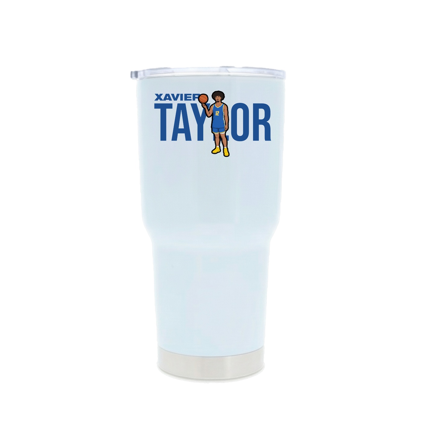 30oz Stainless Steel Tumbler — Player Name in White