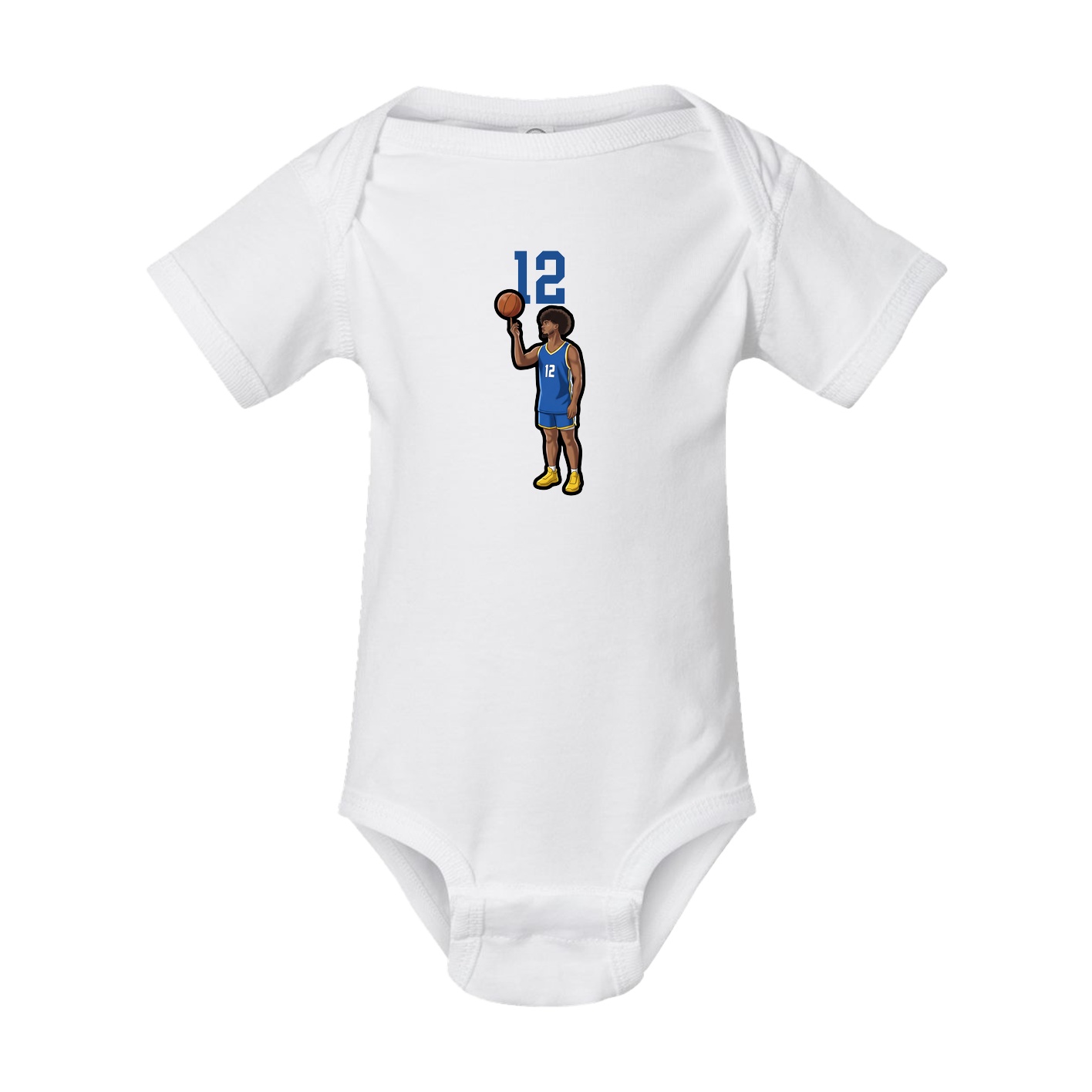Baby Onesie — Number Top in White
