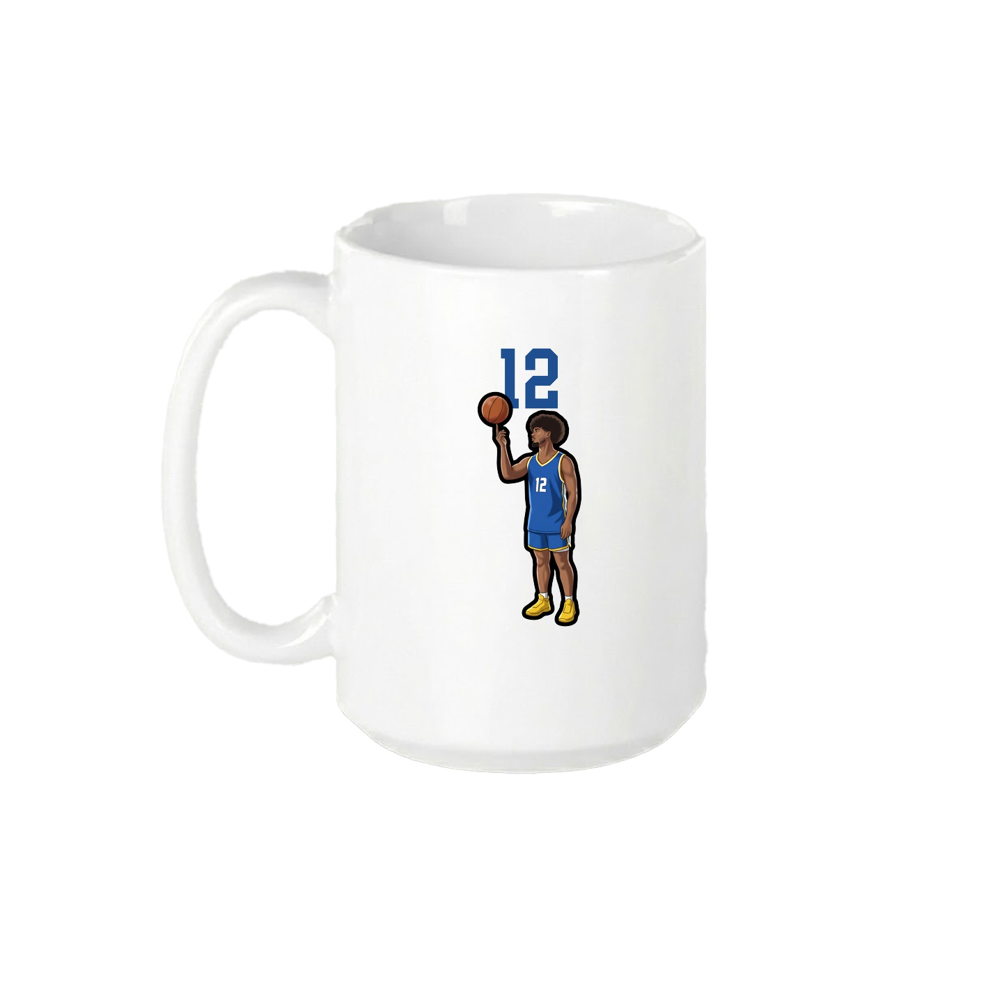 15oz Coffee Mug — Number Top in White