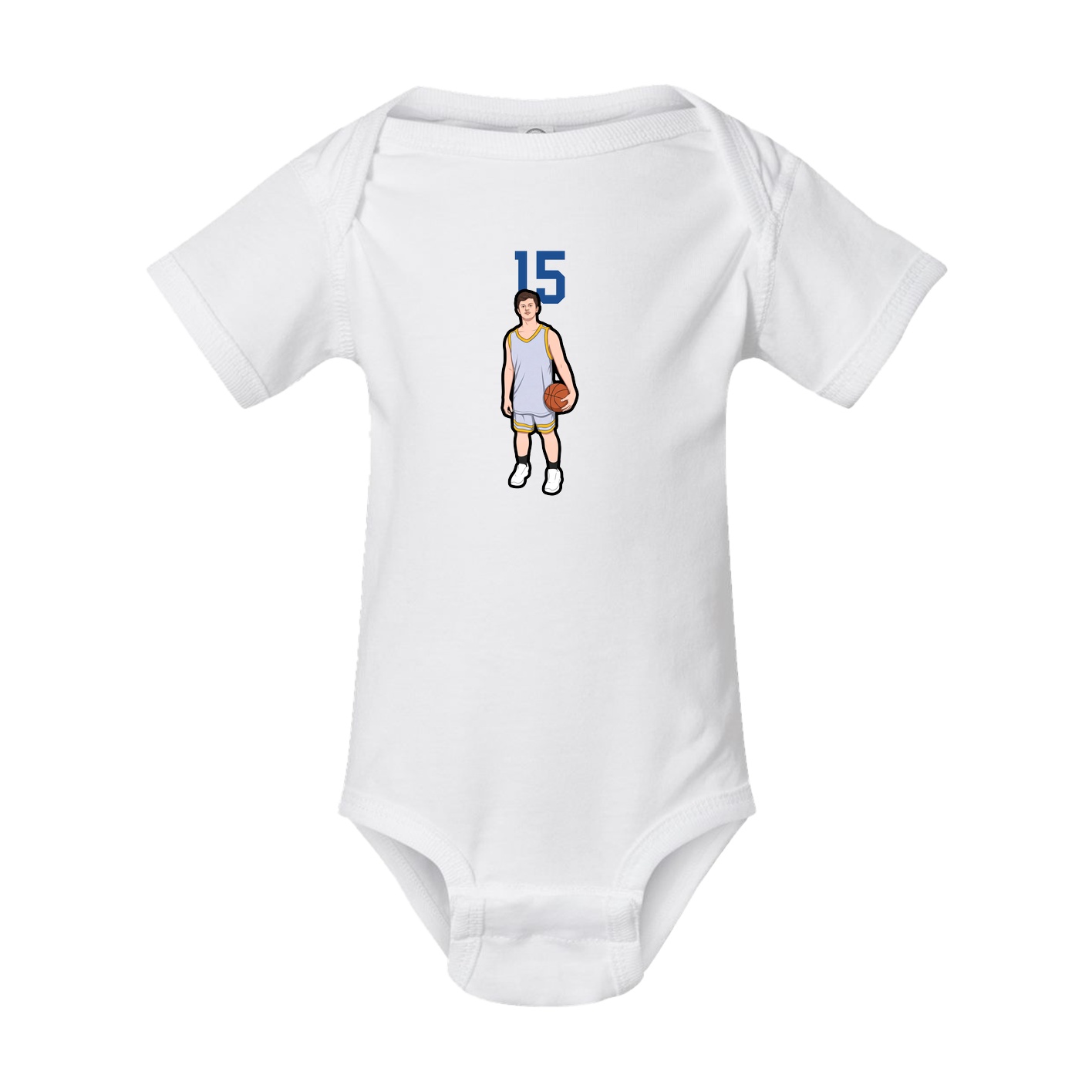 Baby Onesie — Number Top in White