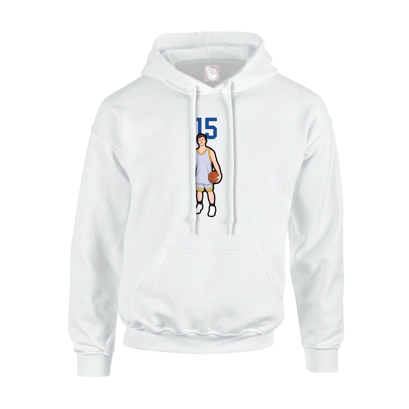 Hoodie — Number Top in White