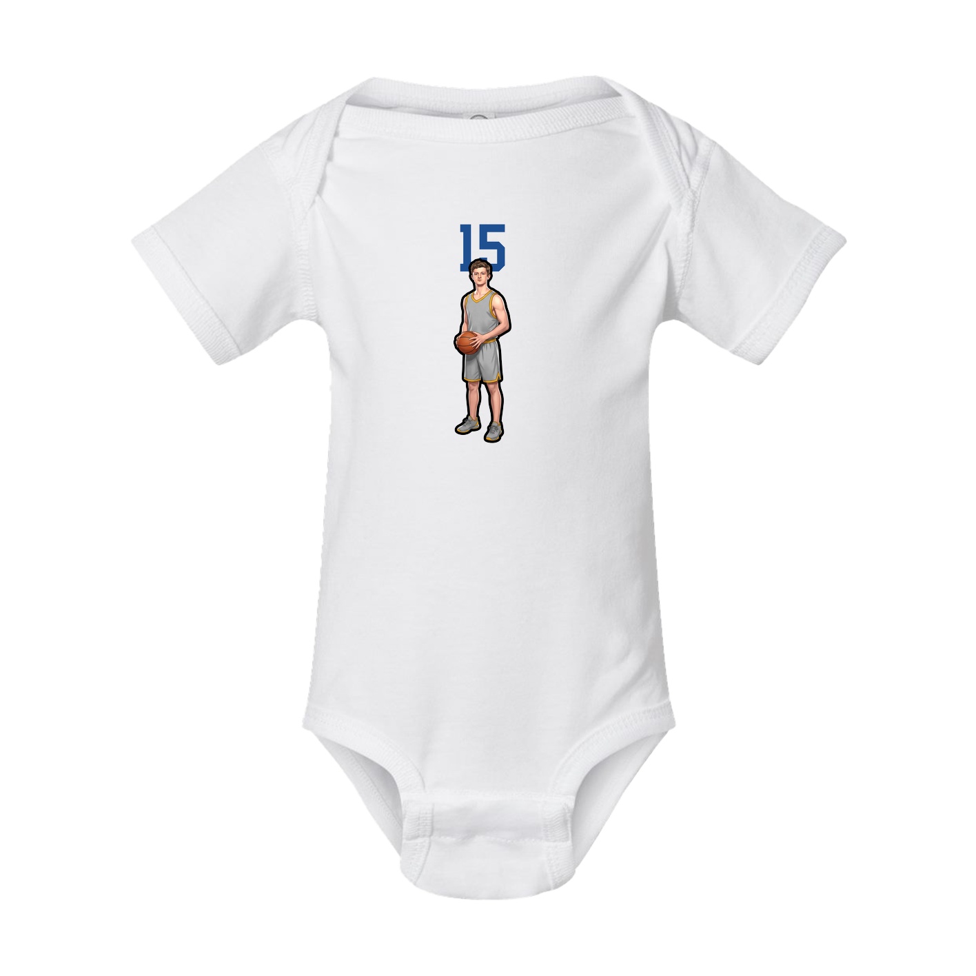 Baby Onesie — Number Top in White
