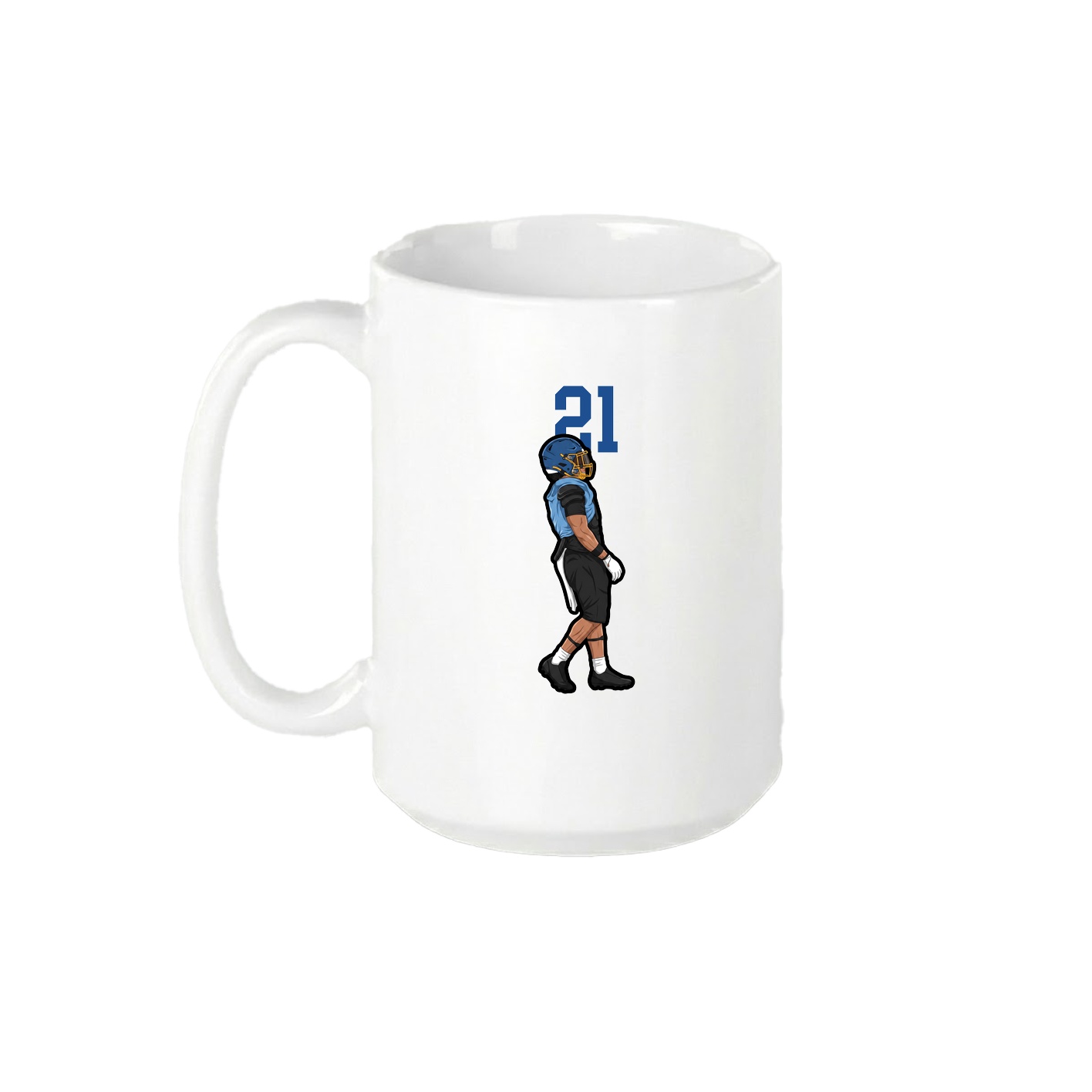 15oz Coffee Mug — Number Top in White
