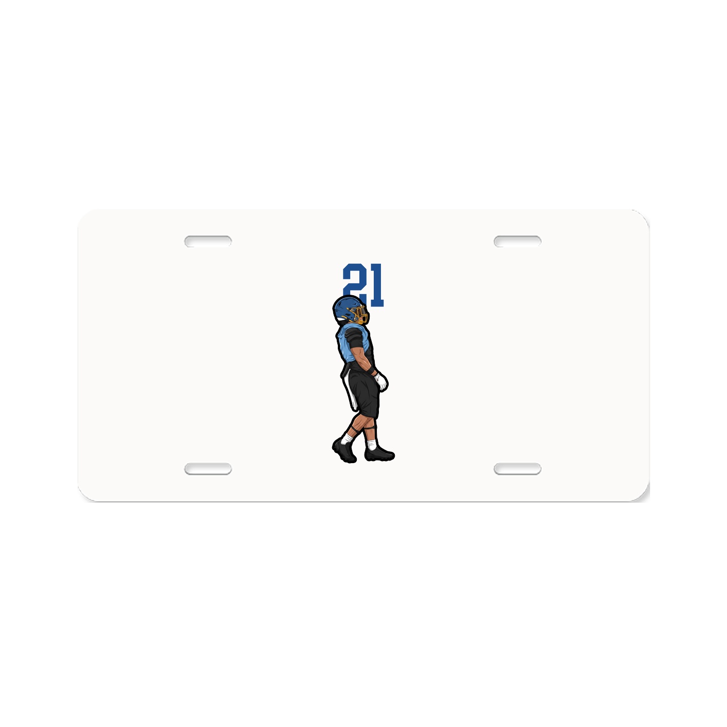 License Plate — Number Top in Classic
