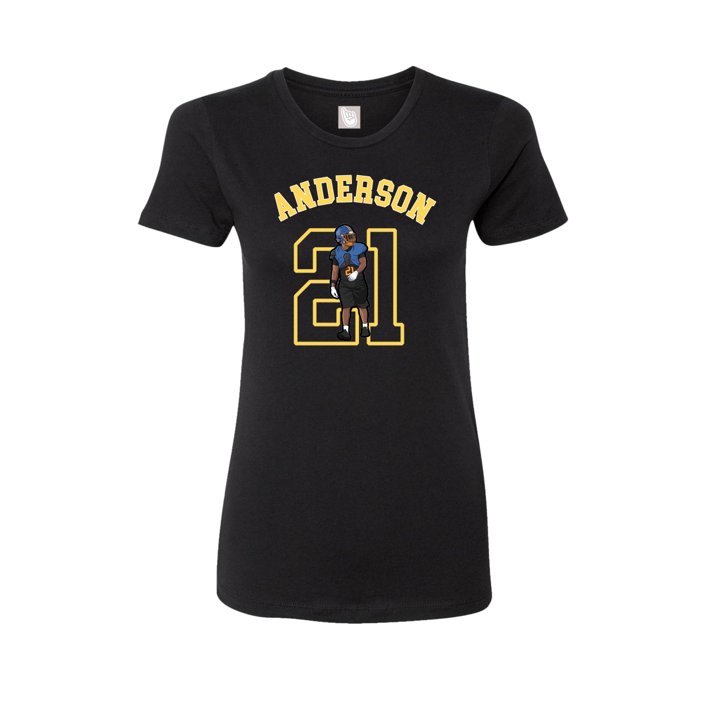 Fitted Women's Tee — Shirsey Arch in Black