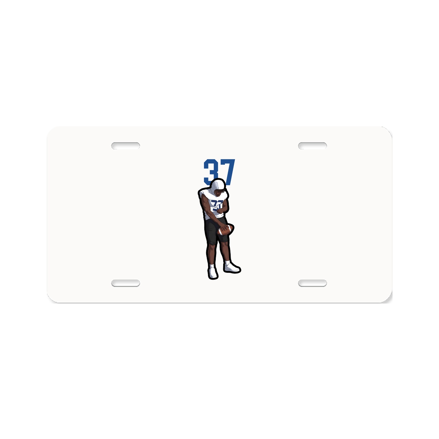 License Plate — Number Top in Classic