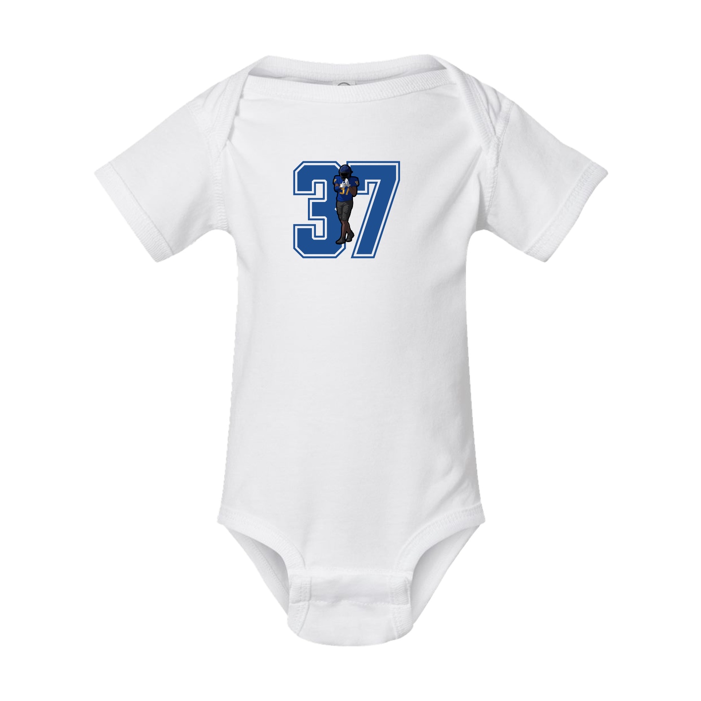 Baby Onesie — Number in White