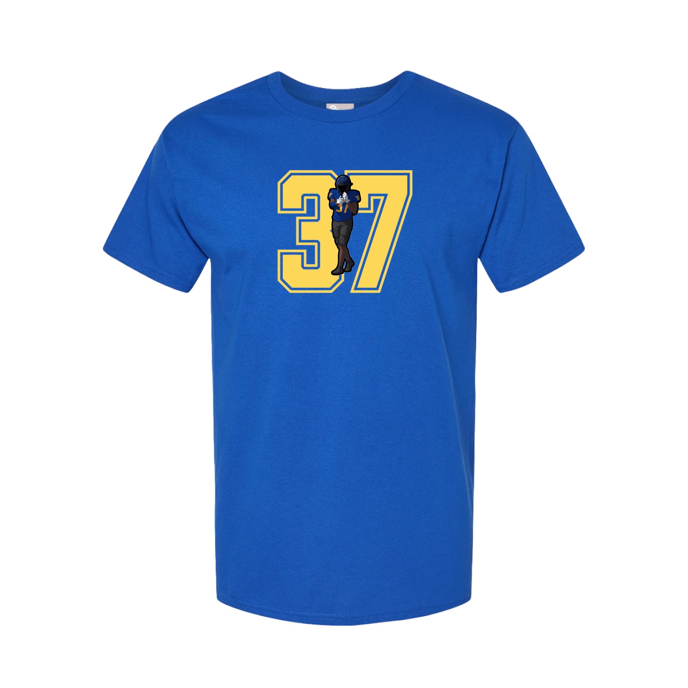 Youth Tee — Number in Royal