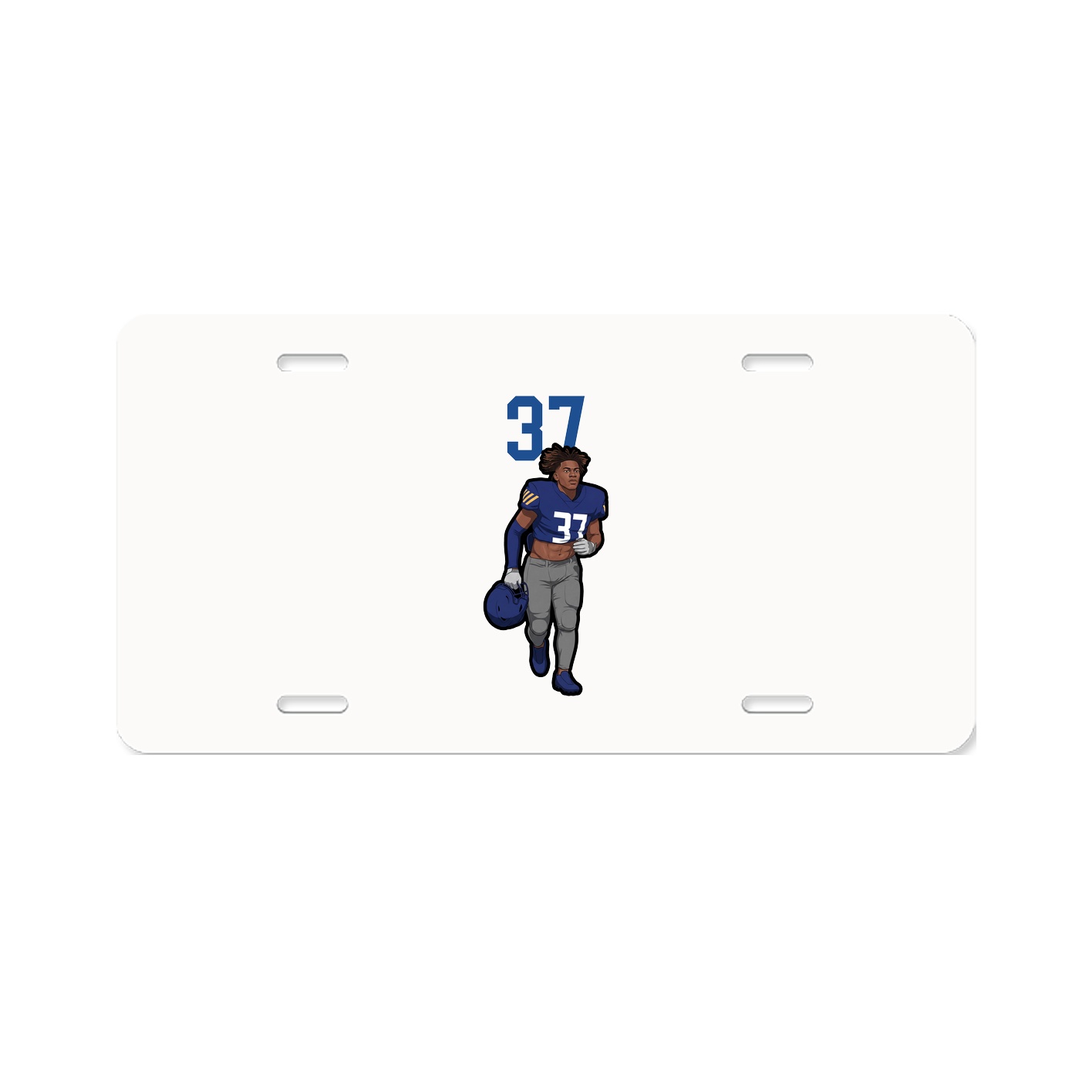 License Plate — Number Top in Classic