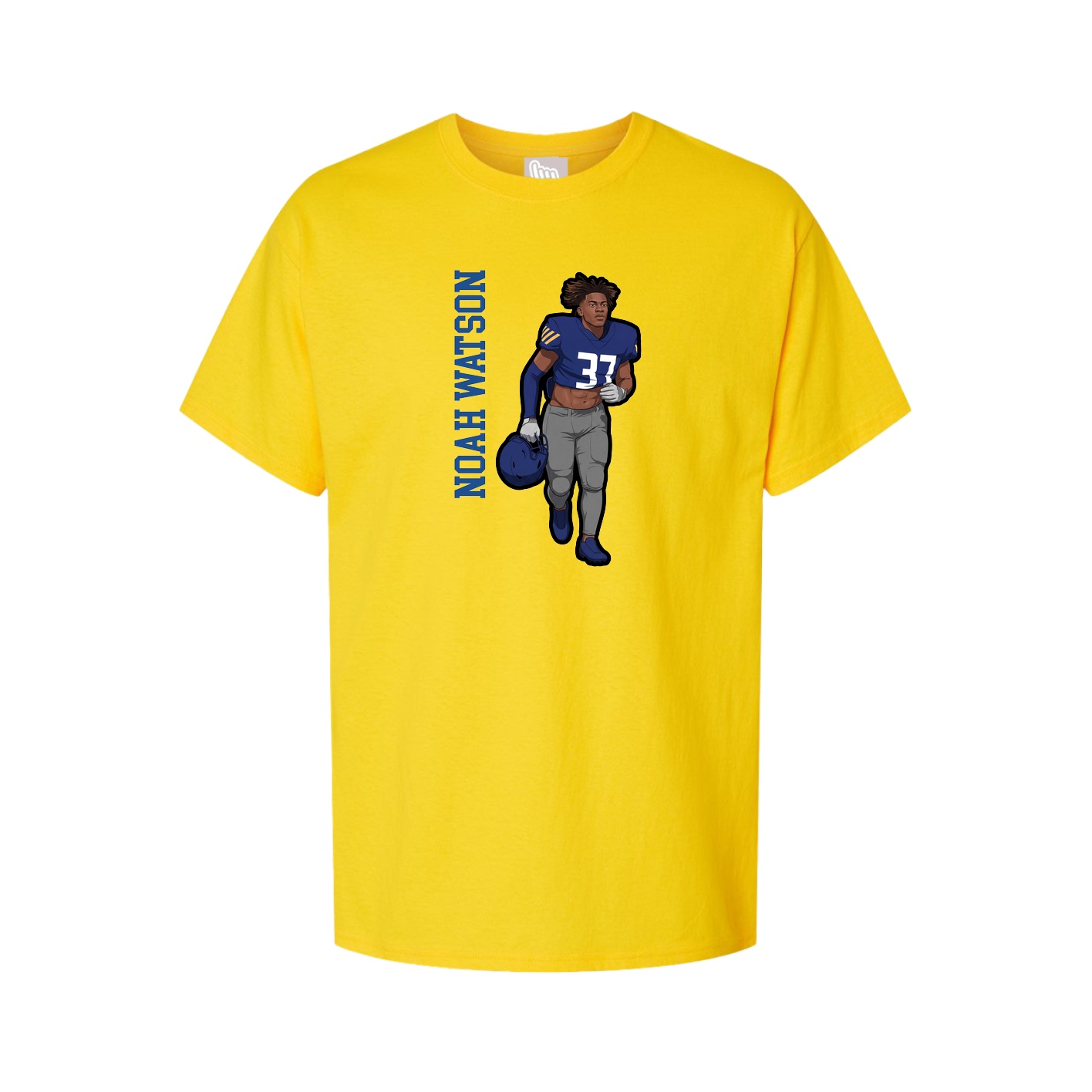 Tee — Name Vertical in Gold