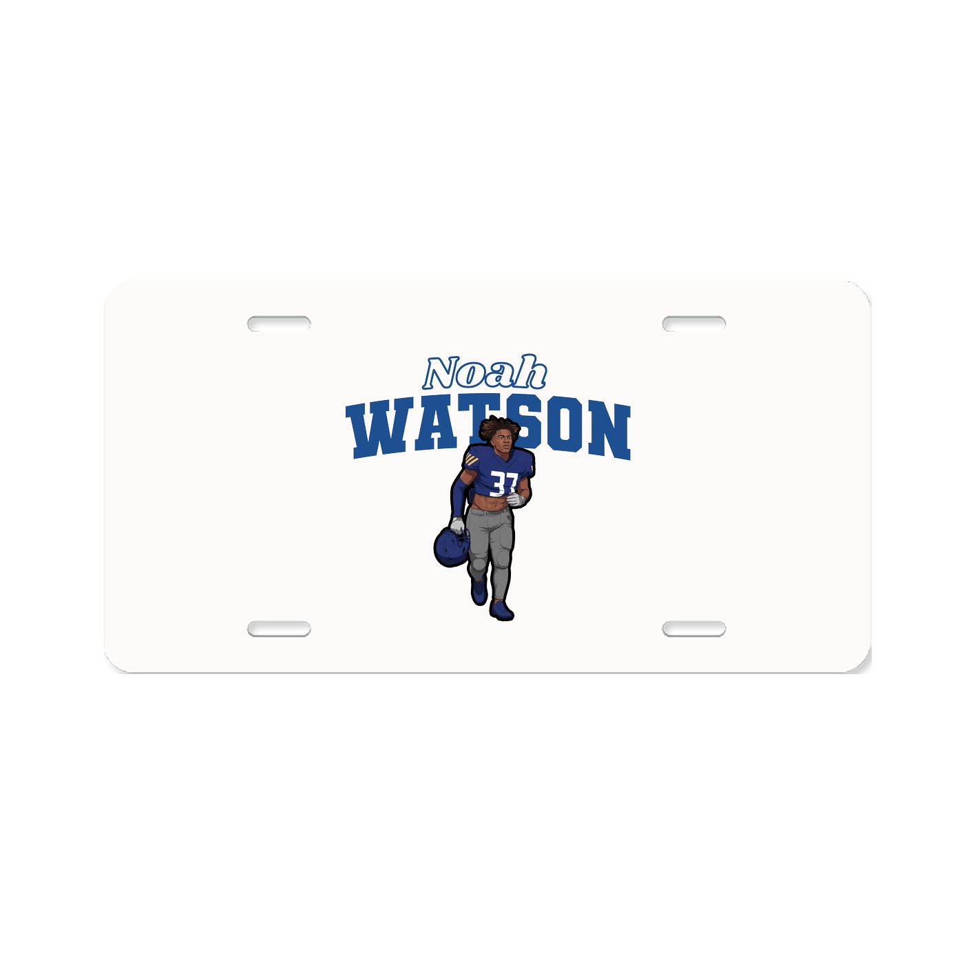License Plate — Name Arch in Classic