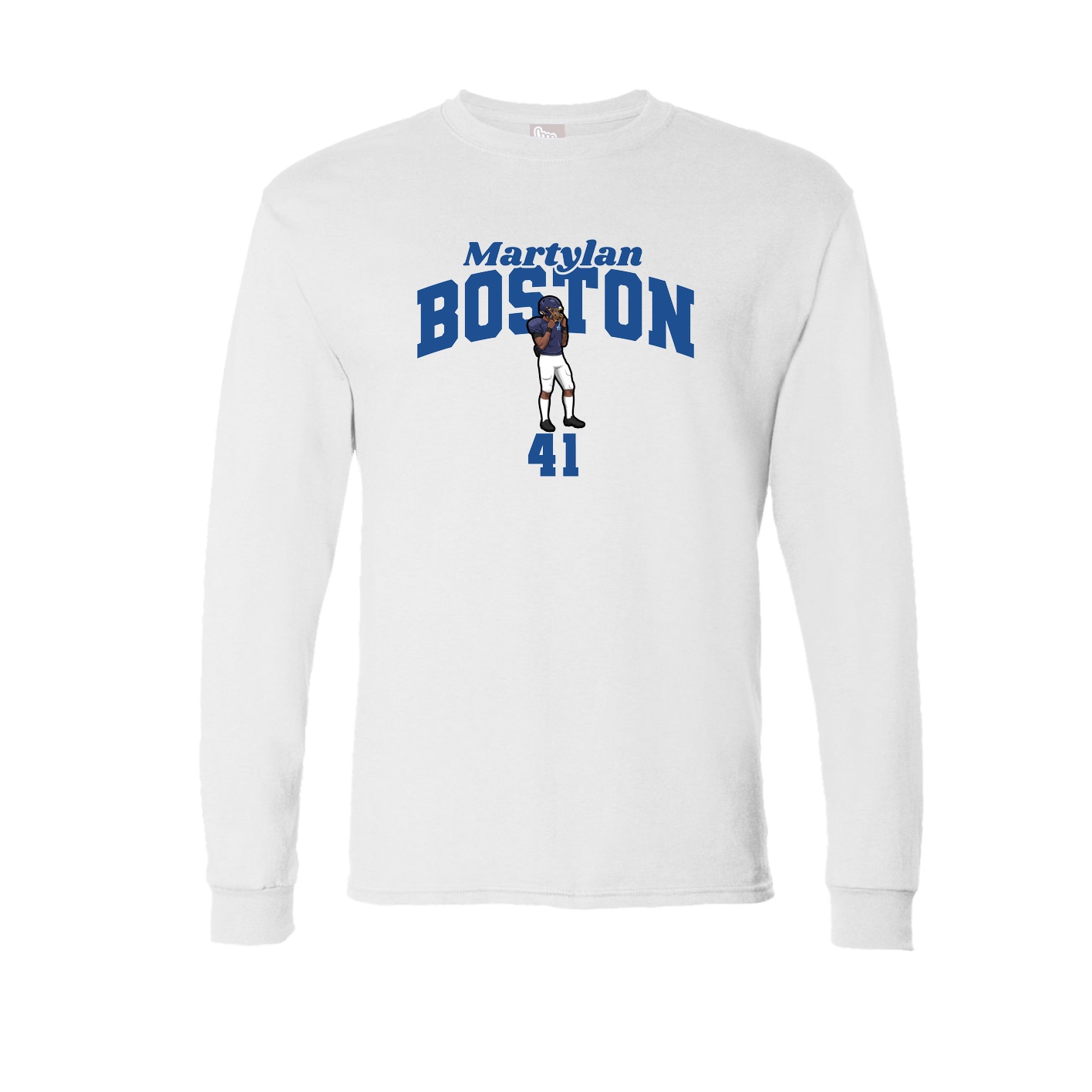 Long Sleeve Tee — Signature Arch in White