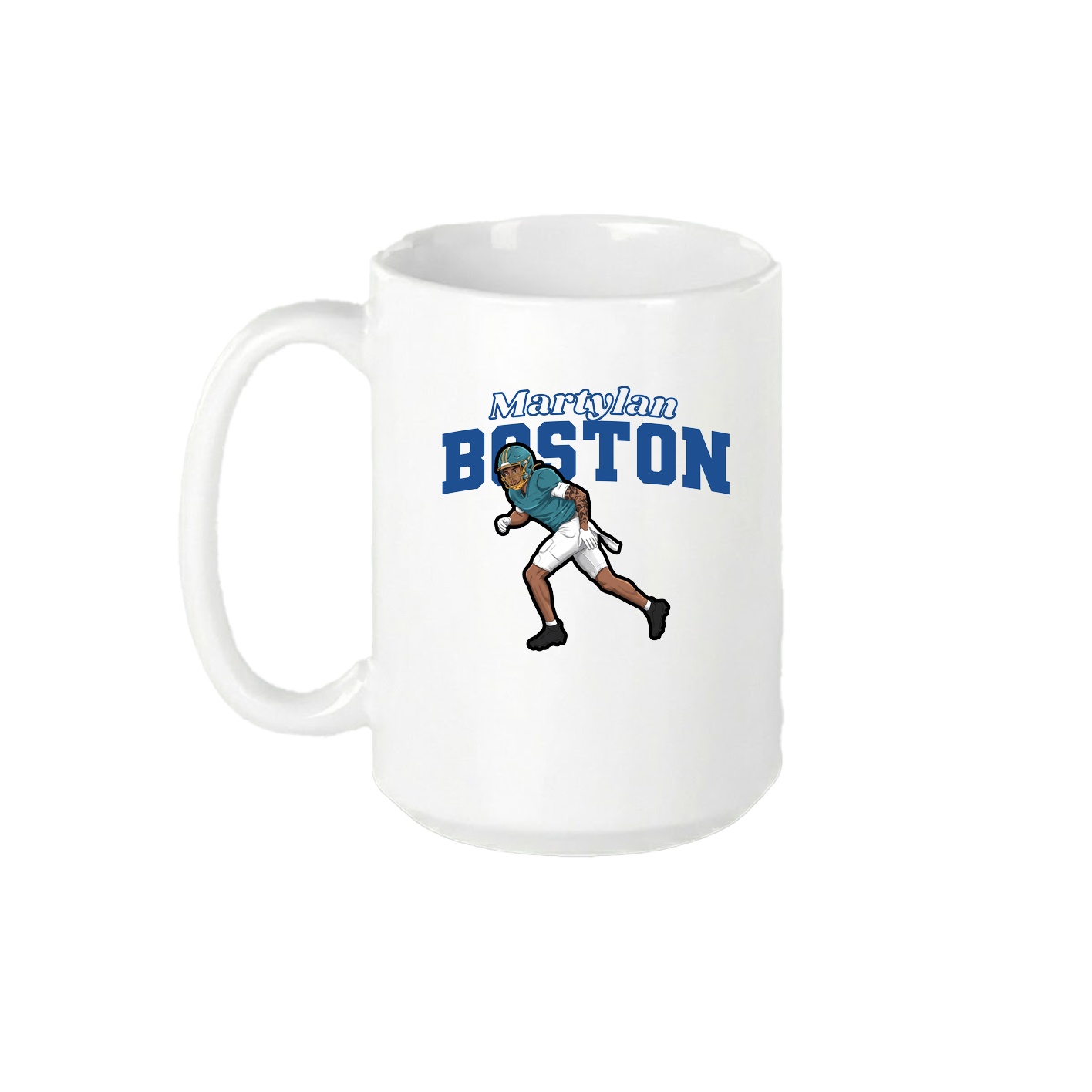 15oz Coffee Mug — Name Arch in White