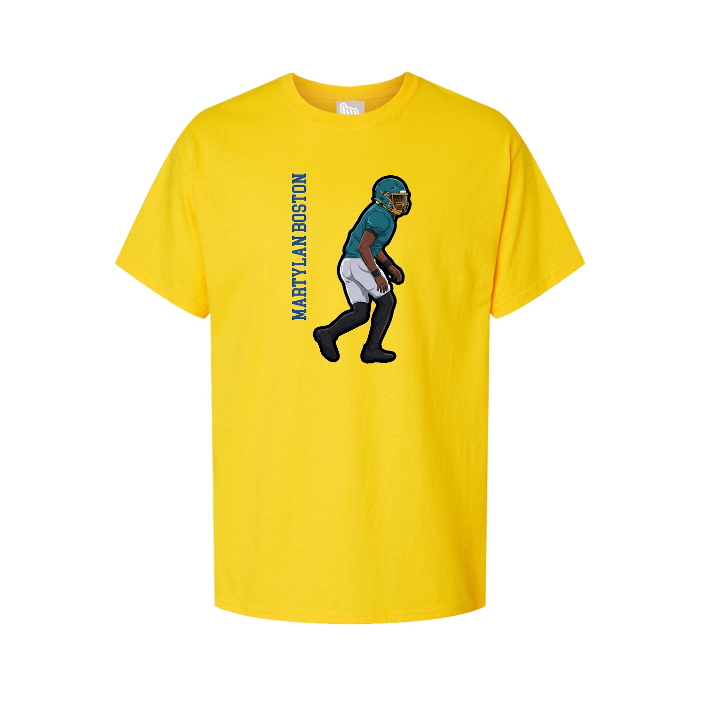 Youth Tee — Name Vertical in Gold