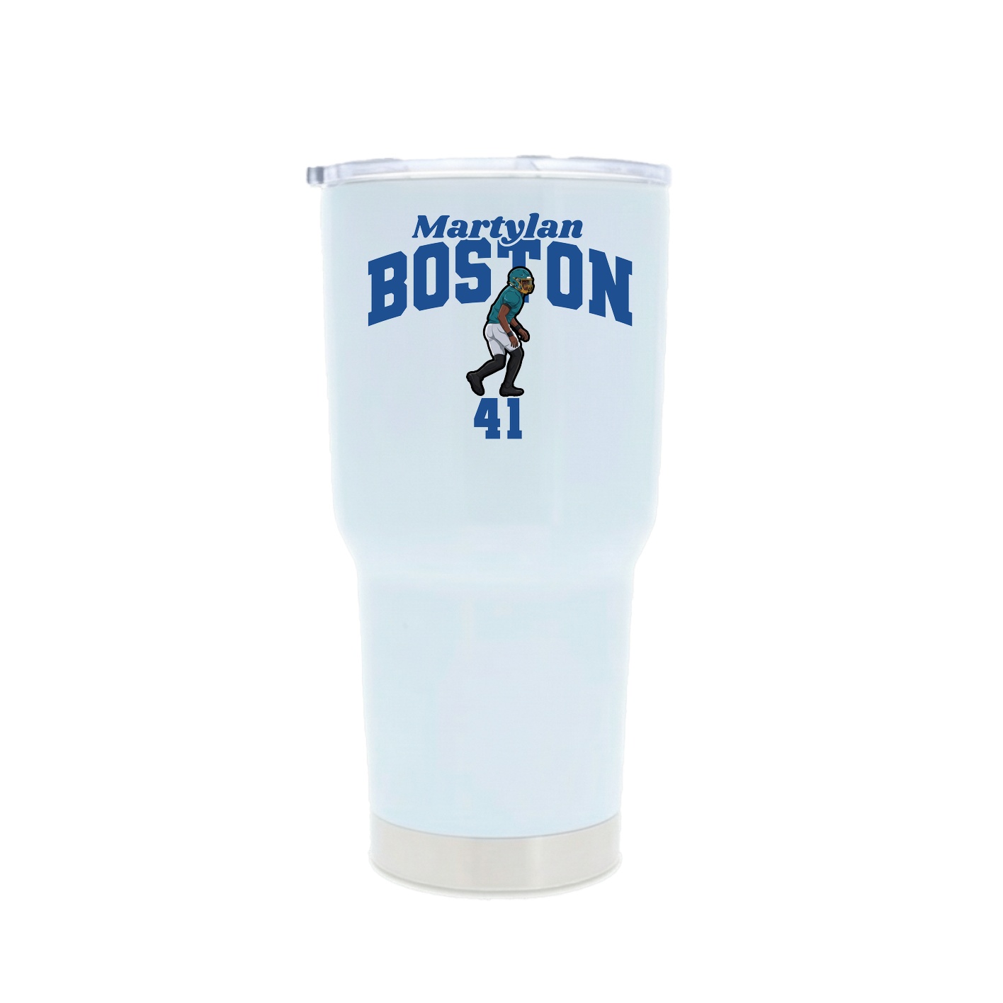 30oz Stainless Steel Tumbler — Signature Arch in White