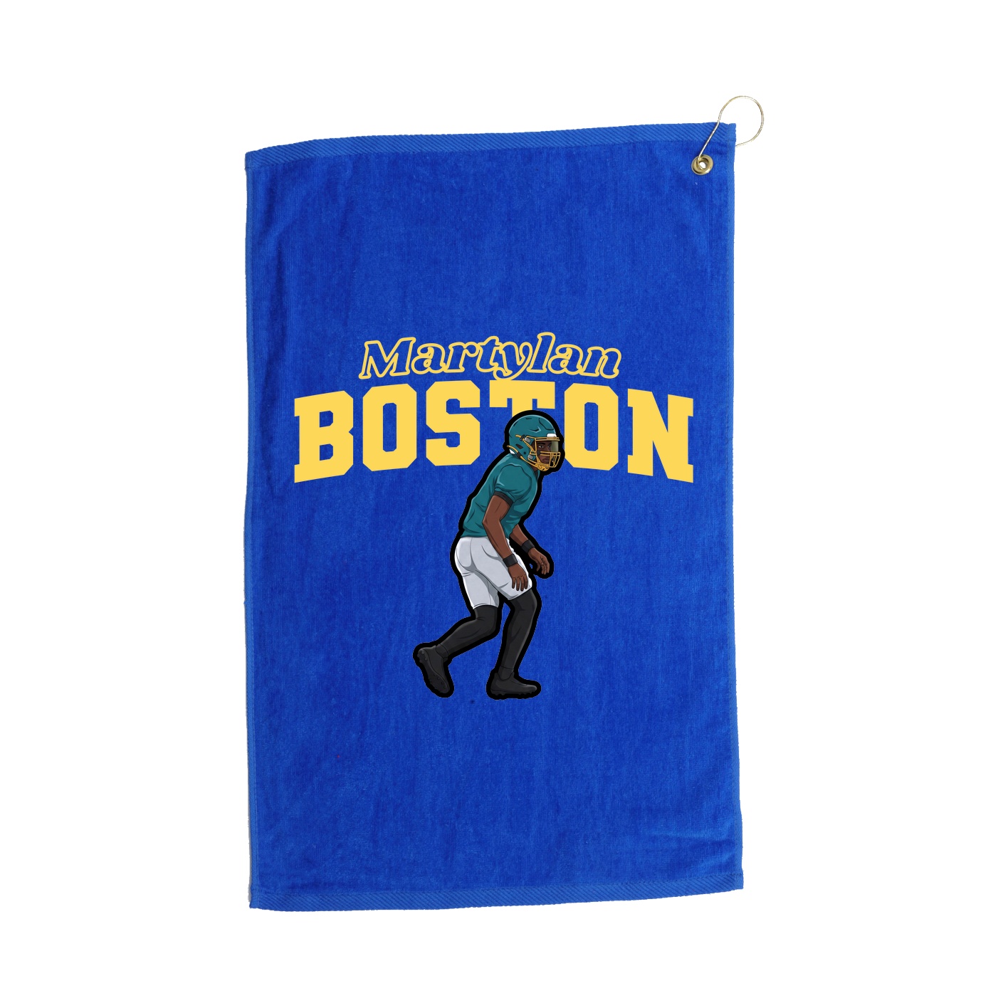 Golf Towel — Name Arch in Royal