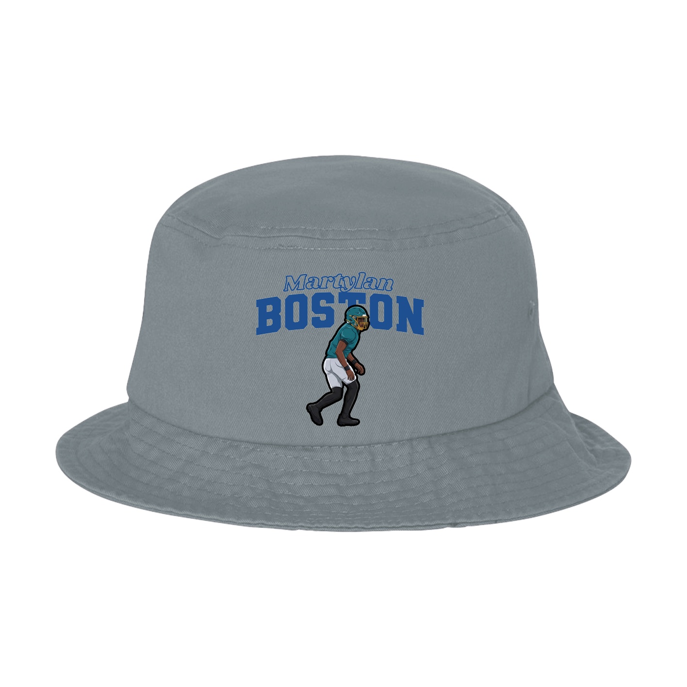Bucket Cap — Name Arch in Grey
