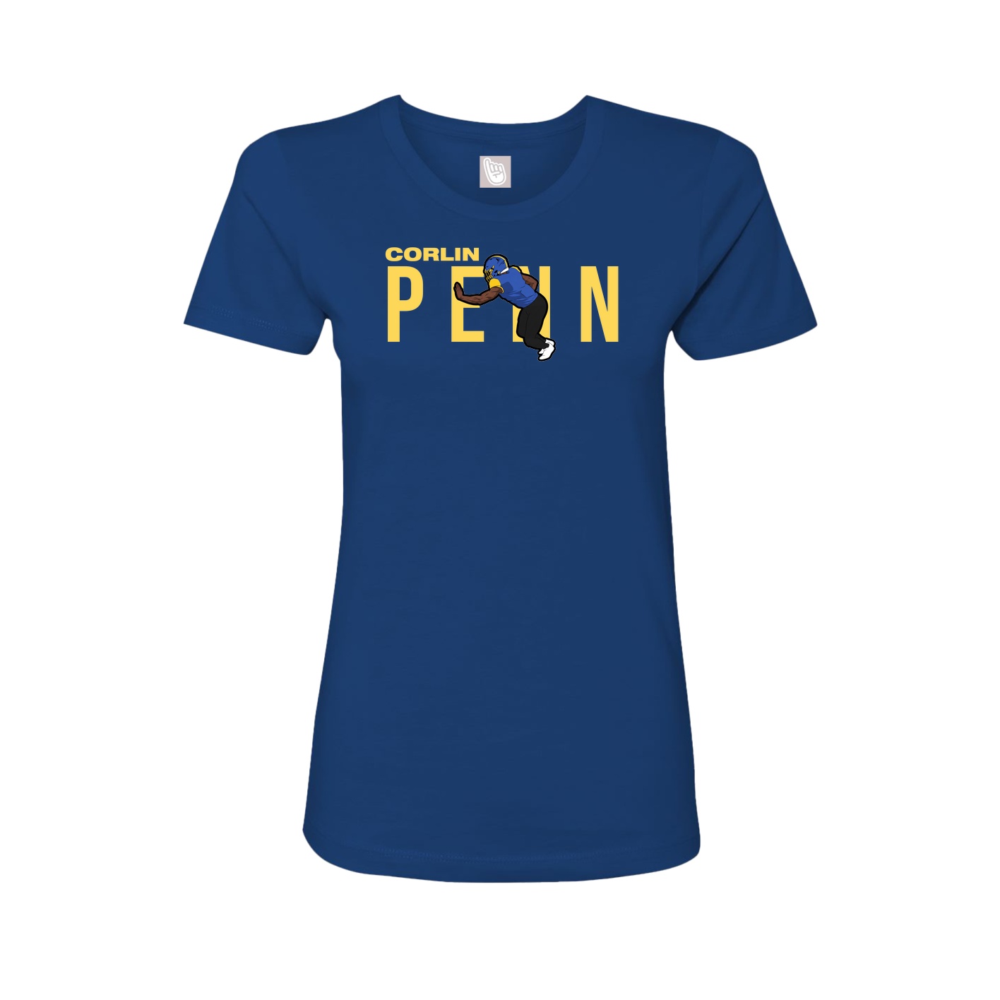 Womens Tee — Player Name in Royal