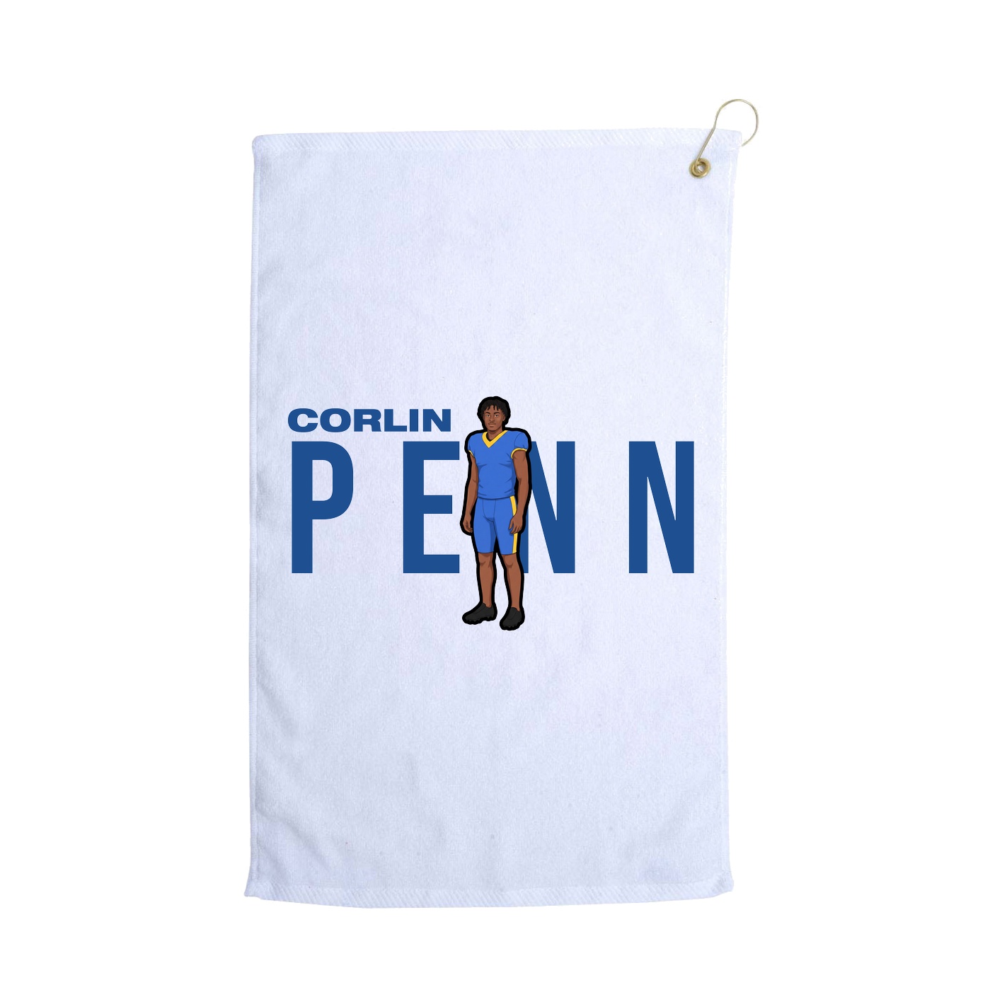 Golf Towel — Player Name in White