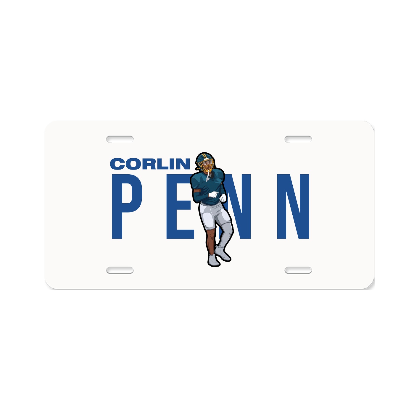 License Plate — Player Name in Classic