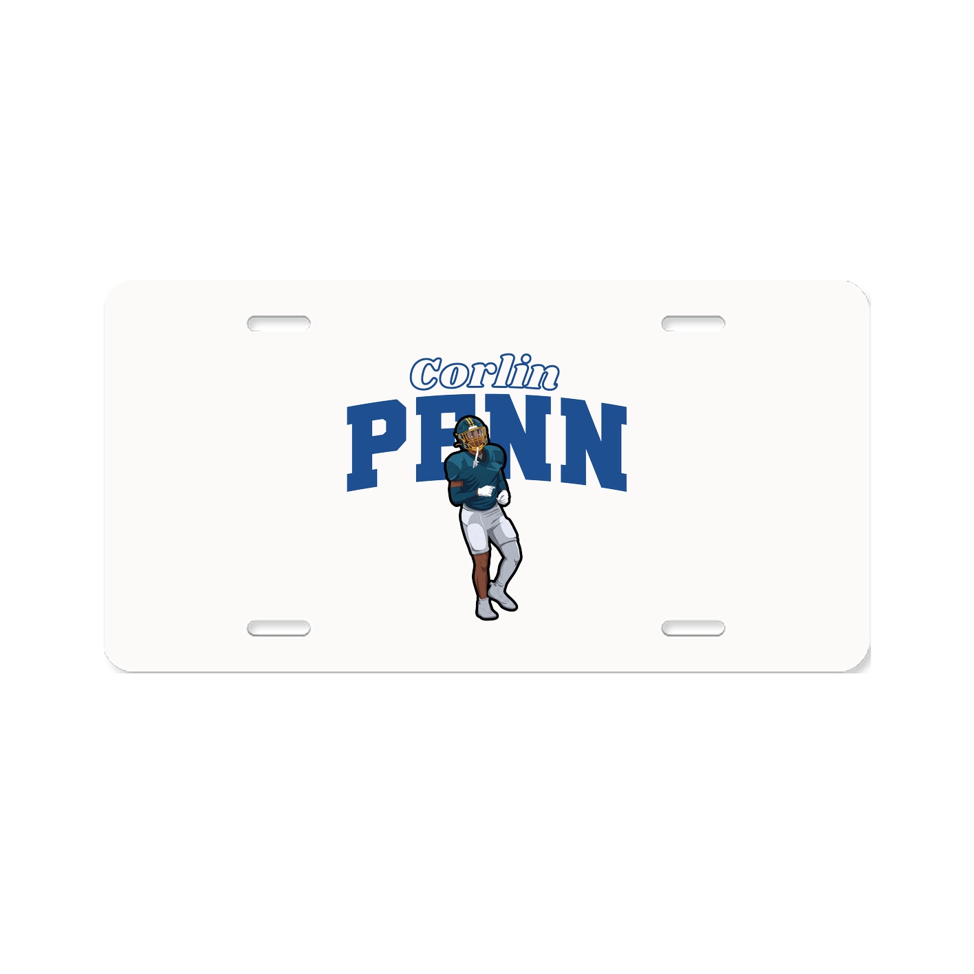 License Plate — Name Arch in Classic