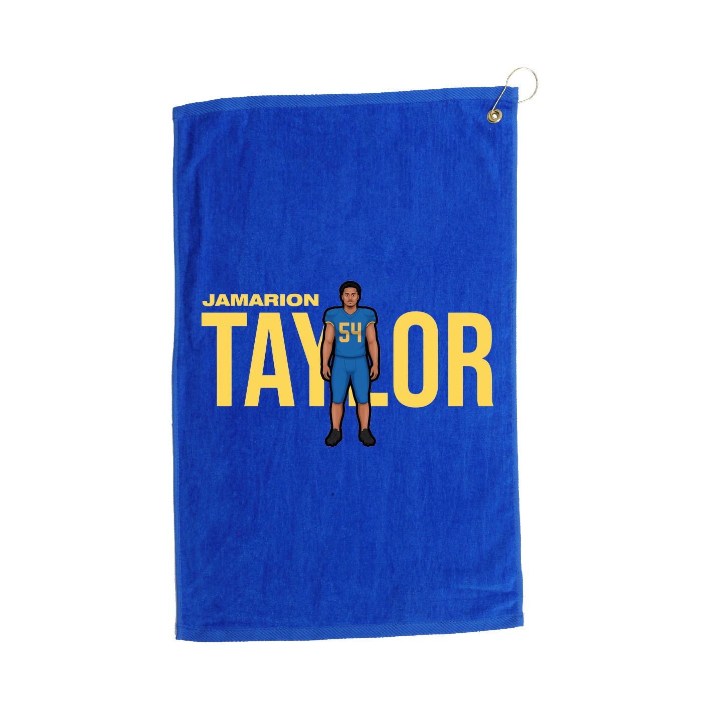 Golf Towel — Player Name in Royal