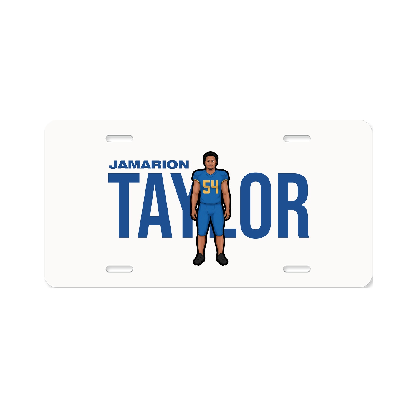 License Plate — Player Name in Classic