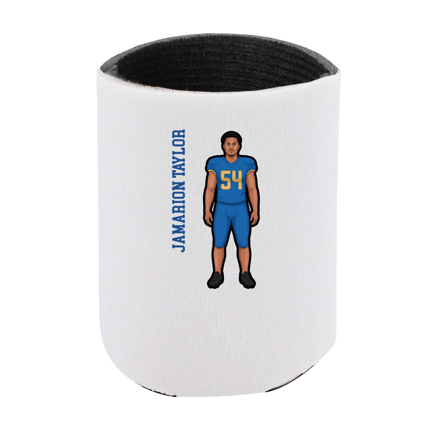 Can Holder — Name Vertical in White