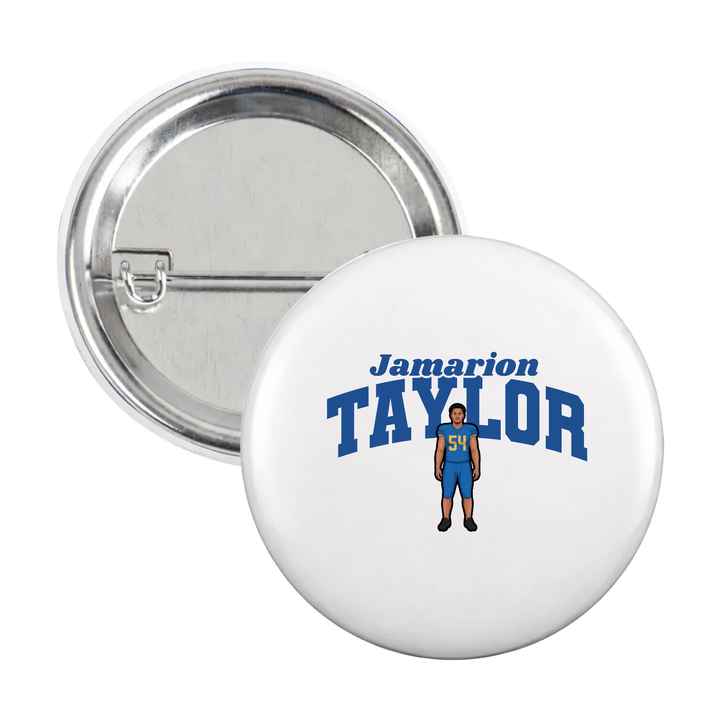 Game Day Button — Signature Arch in White