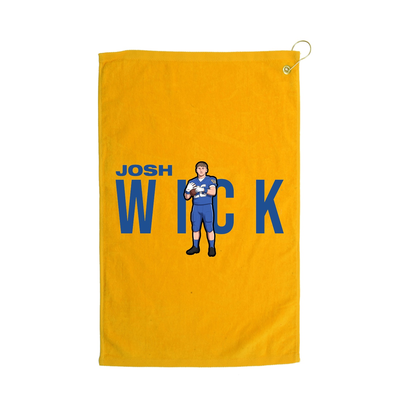 Golf Towel — Player Name in Gold