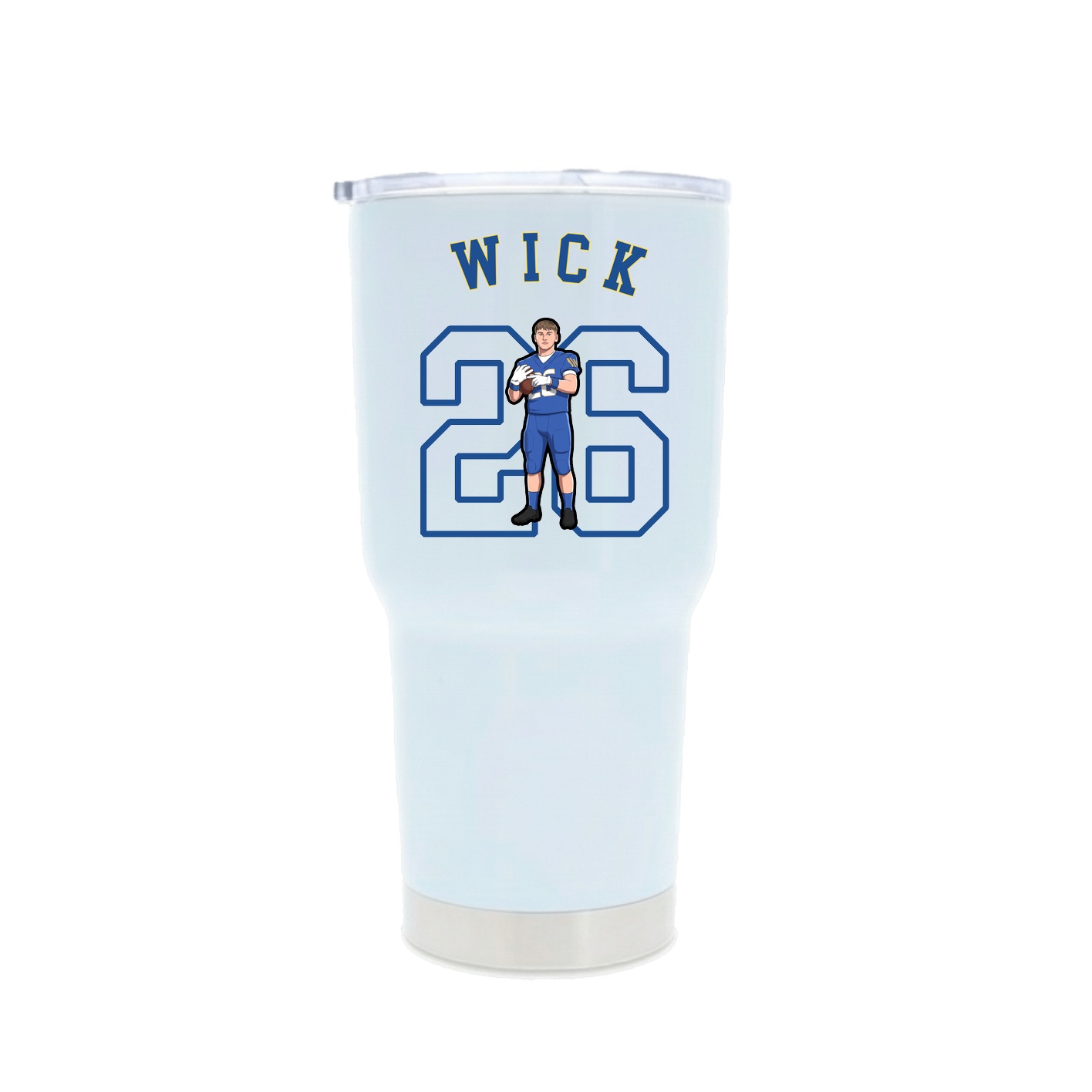 30oz Stainless Steel Tumbler — Shirsey Arch in White