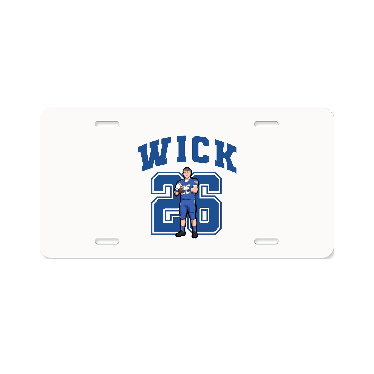 License Plate — Number in Classic