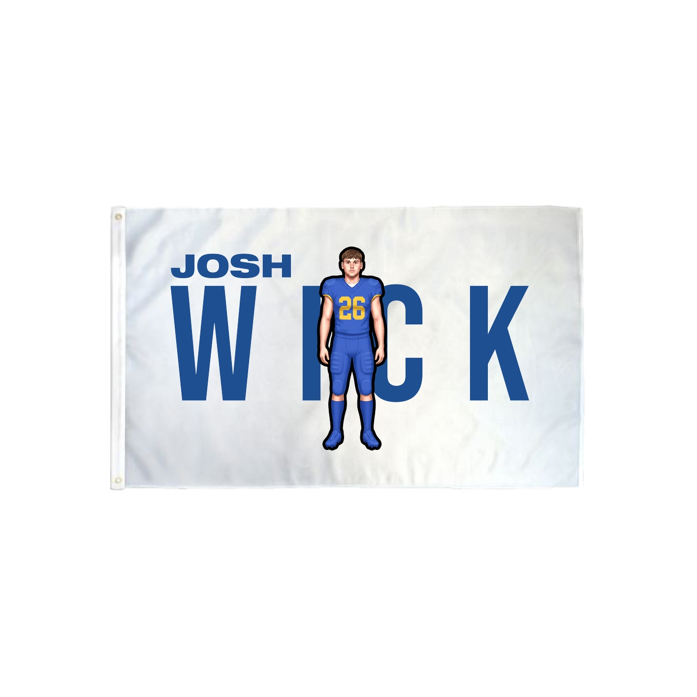 3x5 Flag — Player Name in Classic