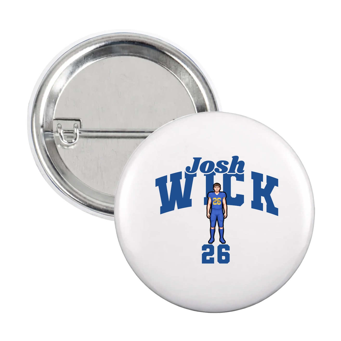 Game Day Button — Signature Arch in White