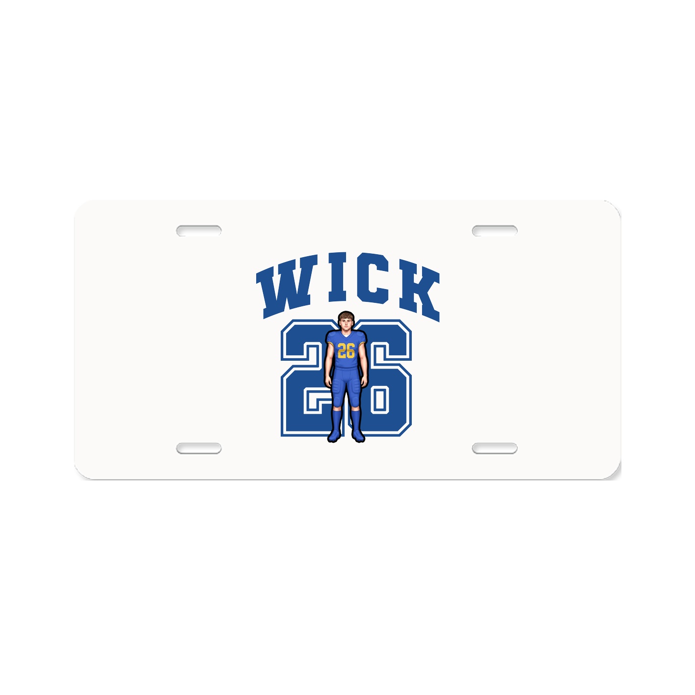 License Plate — Number in Classic