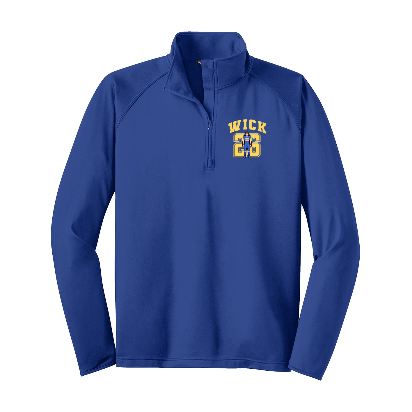 Q-Zip Pullover — Number in Royal