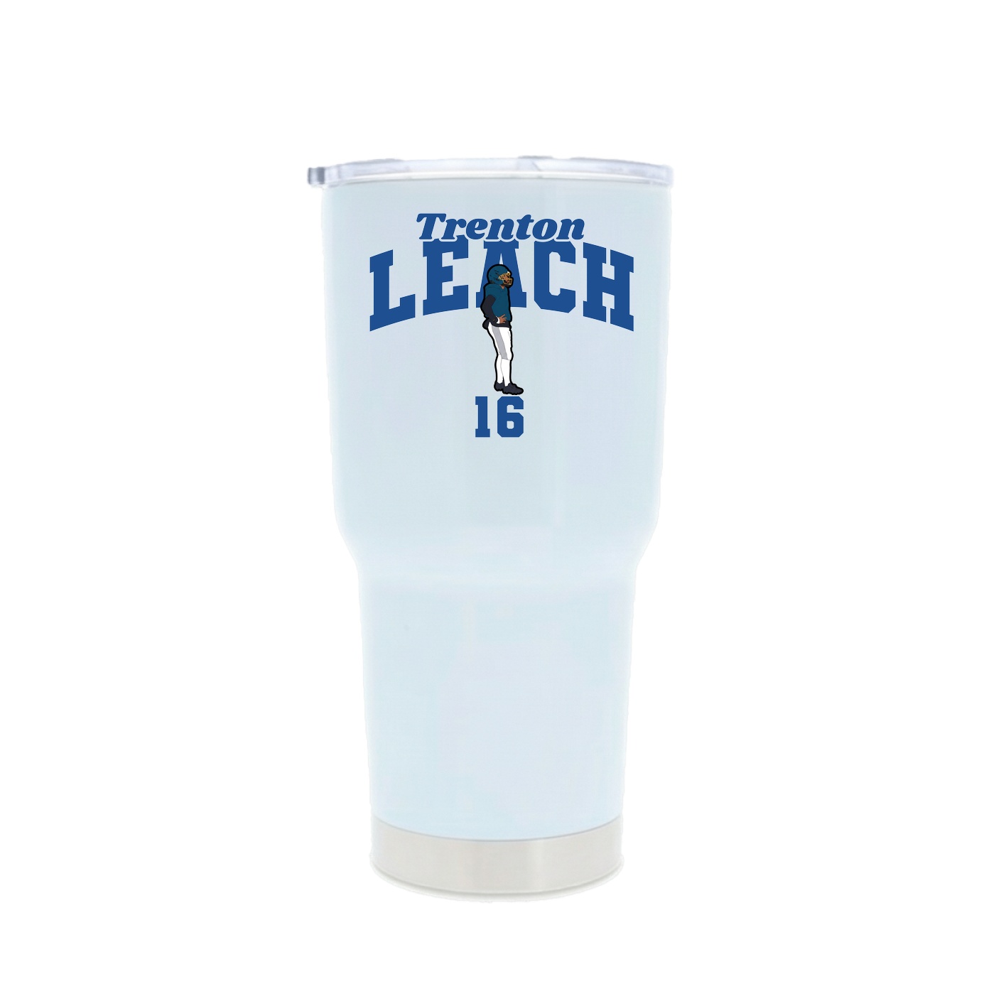 30oz Stainless Steel Tumbler — Signature Arch in White