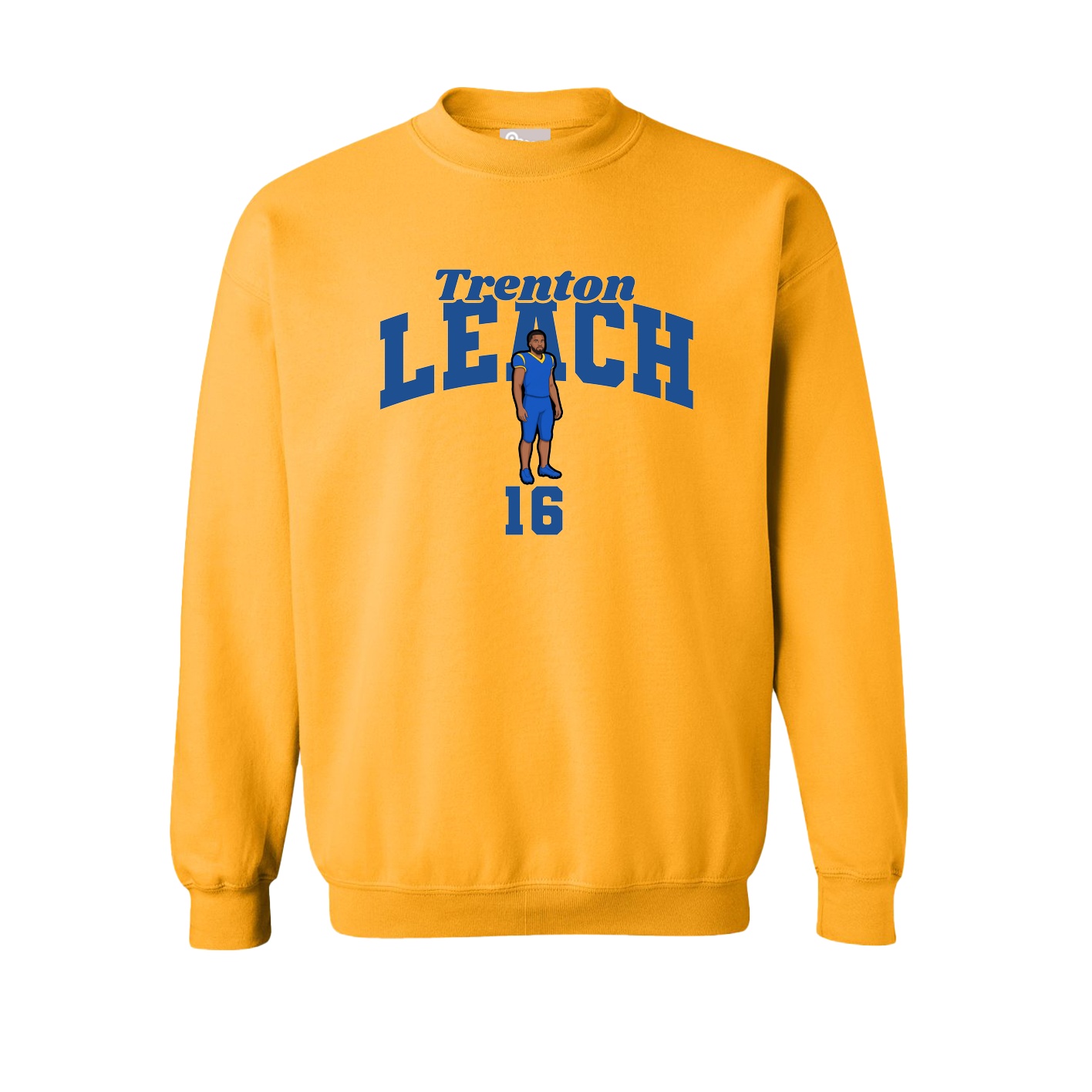 Fleece Crew — Signature Arch in Gold