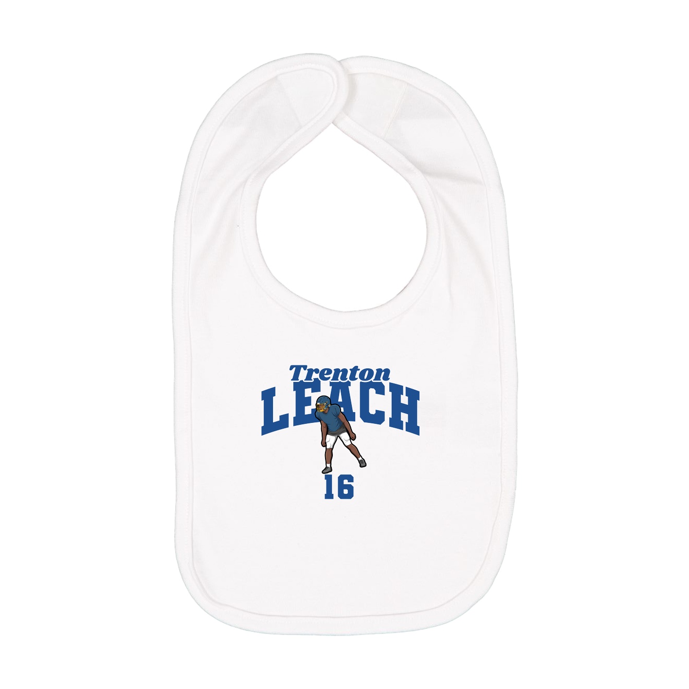 Infant Bib — Signature Arch in White